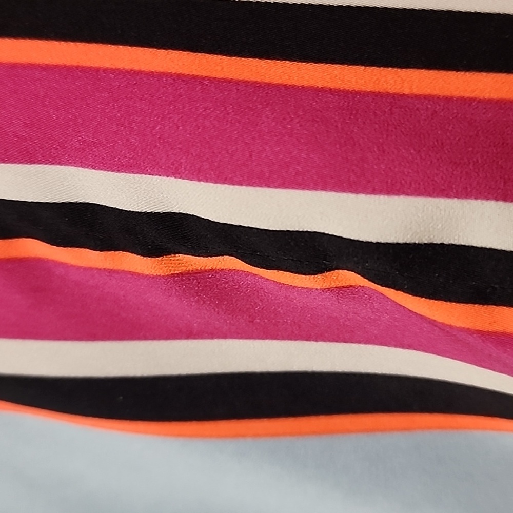 EXPRESS Striped Wrap Blouse - Picture 16 of 16